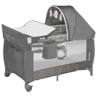 Pat pentru copii Lionelo Sven Plus 0 luni - 4 ani/ Gray