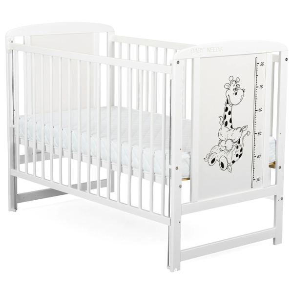 Pat pentru copii BabyNeeds Timmi Girafa 0 luni - 4 ani/ White photo 1