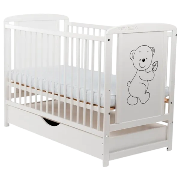 Pat pentru copii BabyNeeds Timmi 0 luni - 4 ani/ White photo 1