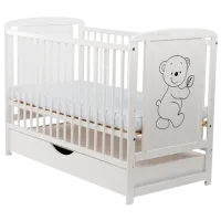 Детская кровать BabyNeeds Timmi 0 месяцев - 4 года/ Белый