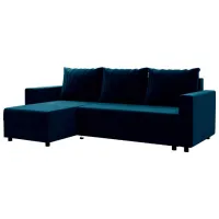 Canapea de colț Space Meble Park L Riviera 81 (5596844) Catifea/ Blue