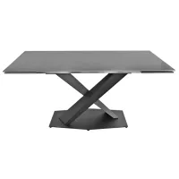 Masă de bucătărie extensibilă DecoPrim Helios Ceramică/ Gray