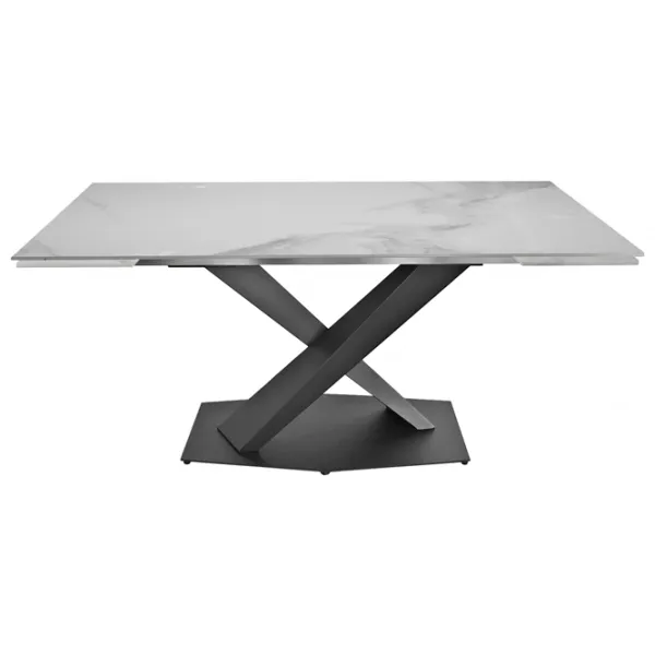 Masă de bucătărie extensibilă DecoPrim Helios Ceramică/ White photo 1 Masă de bucătărie extensibilă DecoPrim Helios Ceramică/ White photo 1