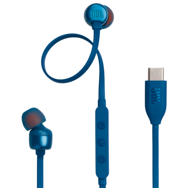 Наушники JBL T310C Красный Синий Проводная/ Персональный photo 1