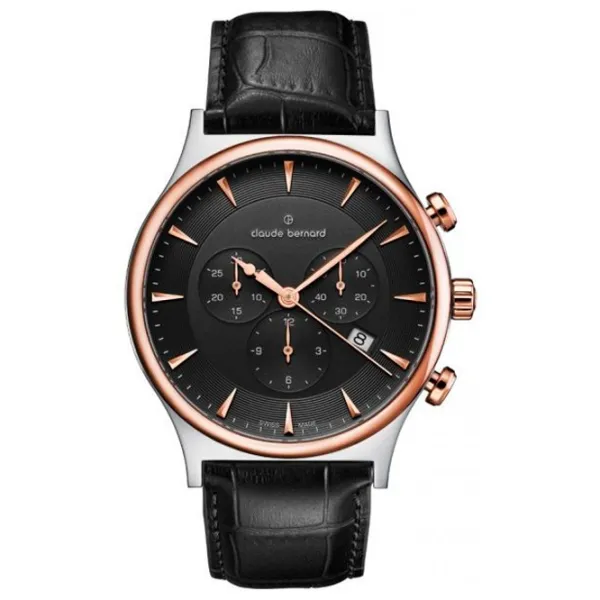 Ceas de mână pentru bărbați Claude Bernard 10217 357R NIR1 Cuarț/ 42 mm photo 1