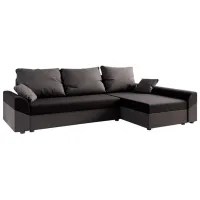 Угловой диван Space Meble Denver L Sawana 14/ 05 (5596912) Рогожка/ Черный