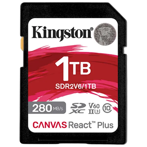 Карта памяти Kingston Canvas React Plus 1 ТБ SD/ UHS-II photo 1
