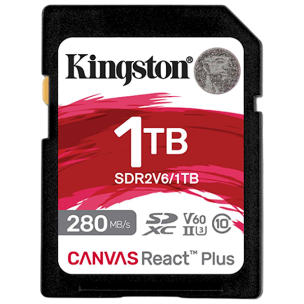 Карта памяти Kingston Canvas React Plus 1 ТБ SD/ UHS-II photo 1
