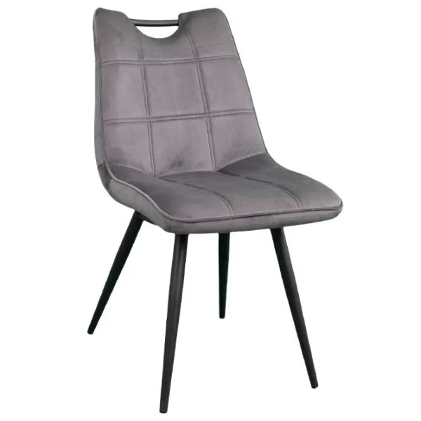 Scaun de bucătărie DecoPrim Confort Catifea/ Gray Black photo 1 Scaun de bucătărie DecoPrim Confort Catifea/ Gray Black photo 1