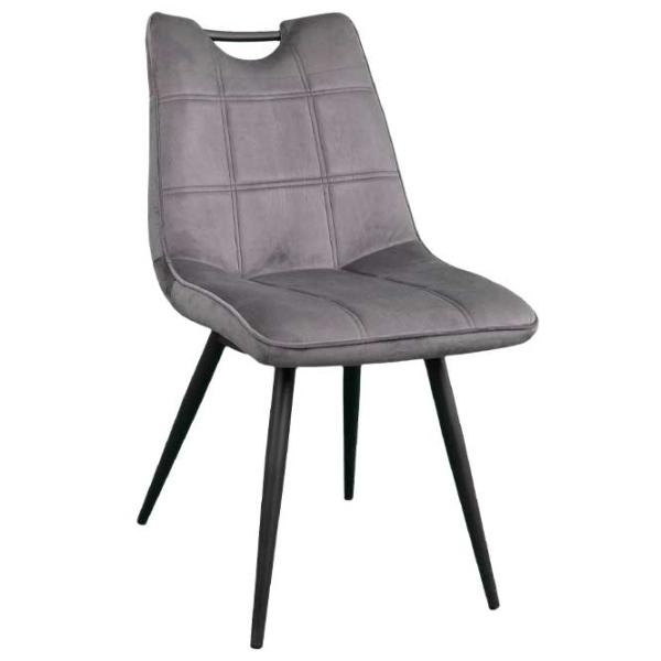 Scaun de bucătărie DecoPrim Confort Catifea/ Gray Black photo 1 Scaun de bucătărie DecoPrim Confort Catifea/ Gray Black photo 1