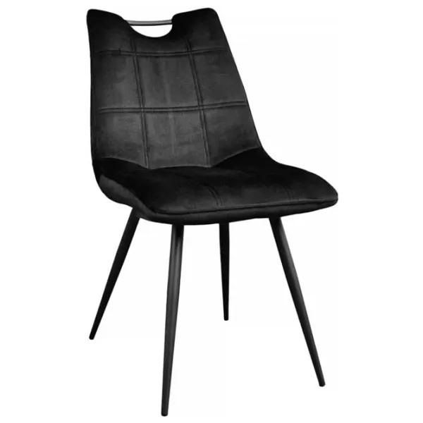 Scaun de bucătărie DecoPrim Confort Catifea/ Black Black photo 1 Scaun de bucătărie DecoPrim Confort Catifea/ Black Black photo 1