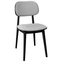 Кухонный стул DecoPrim Lula Ткань/ Серый Черный