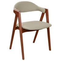 Кухонный стул DecoPrim Logan Бархат/ Коричневый Серый