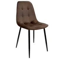 Кухонный стул DecoPrim M-01-3 HLR-49 Бархат/ Коричневый Черный