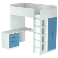 Pat pentru copii Polini Kids Simple 90 x 200 cm/ PAL/ White