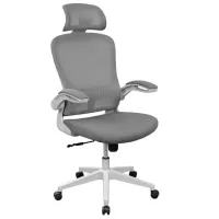 Fotoliu de birou DecoPrim M350A-G Pânză, plasă acrilică/ Gray