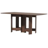 Кухонный стол раскладной Fabrik Home закругленный орех каменный ДСП/ Коричневый