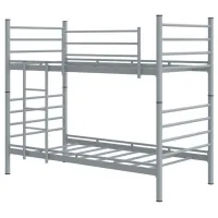 Детская кровать Dedeman Damla 2C 90 x 200 см/ Металл/ Серый