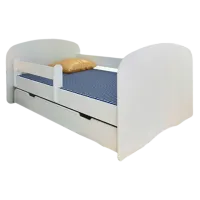 Pat pentru copii BellaLuni Happy 80 x 160 cm/ PAL/ White