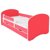 Pat pentru copii BellaLuni Happy III 90 x 180 cm/ PAL/ Pink