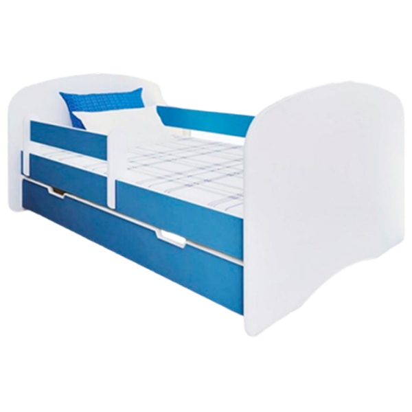 Детская кровать BellaLuni Happy 90 x 180 см/ ЛДСП/ Синий photo 1 Детская кровать BellaLuni Happy 90 x 180 см/ ЛДСП/ Синий photo 1