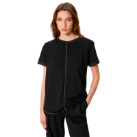 Tricou pentru femei Koton 4SAK50147EK 100% bumbac/ Black