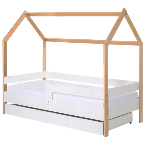 Pat pentru copii BellaLuni Domek 80 x 180 cm/ Masiv/ White photo 1 Pat pentru copii BellaLuni Domek 80 x 180 cm/ Masiv/ White photo 1