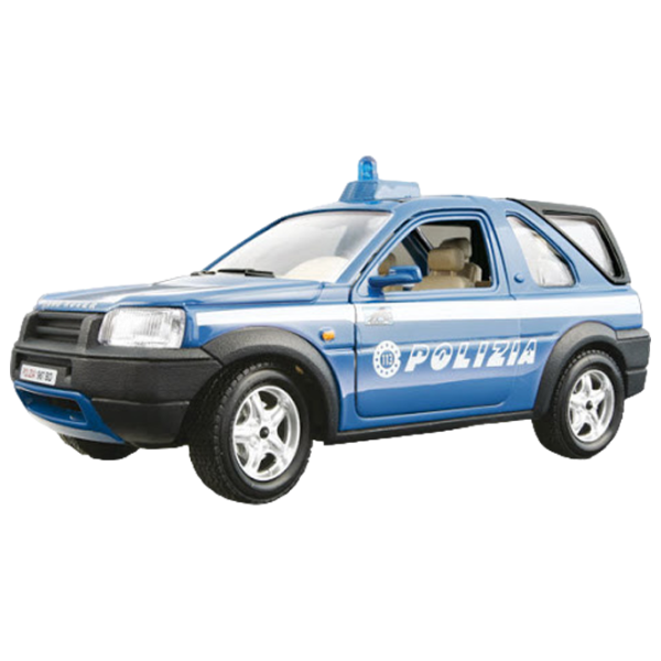 Машинка Bburago Freelander Polizia (1999) 18-25045 Черный Синий photo 1