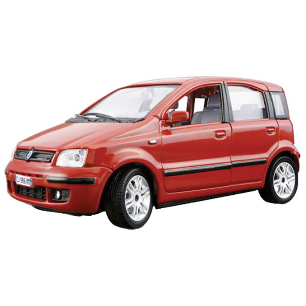 Mașină Bburago Fiat Nuova Panda (2003) 18-25042 Black Red photo 1