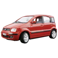 Машинка Bburago Fiat Nuova Panda (2003) 18-25042 Черный Красный