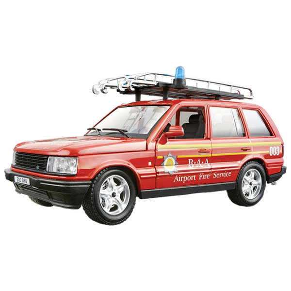 Mașină Bburago Range Rover fire (1994) 18-25030 Black Red photo 1
