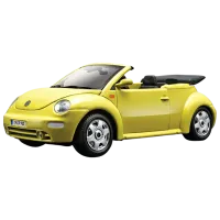 Машинка Bburago Volkswagen New Beetle Cabrio 18-25064 Черный Желтый
