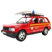 Машинка Bburago Range Rover fire 18-22062 Черный Красный