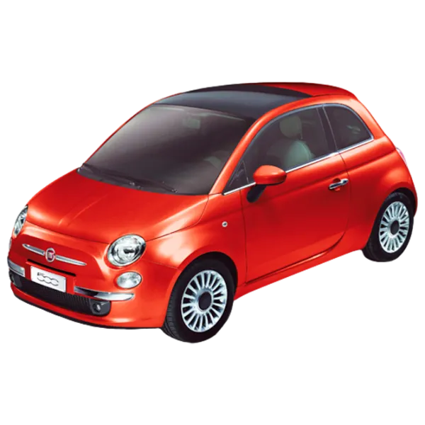 Mașină Bburago FIAT 500 18-25066 Black Red photo 1
