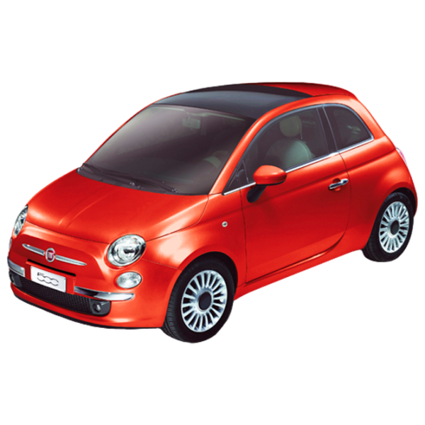 Mașină Bburago FIAT 500 18-25066 Black Red photo 1