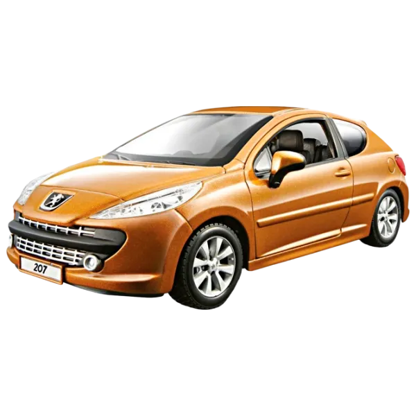 Mașină Bburago Peugeot 207 (2006) 18-21027 Black Auriu photo 1