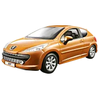 Машинка Bburago Peugeot 207 (2006) 18-21027 Черный Золотистый