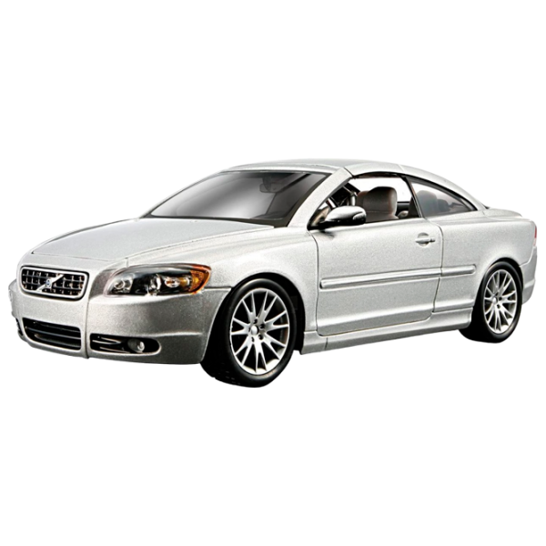 Mașină Bburago Volvo C70 coupe 18-21024 Black Argintiu photo 1