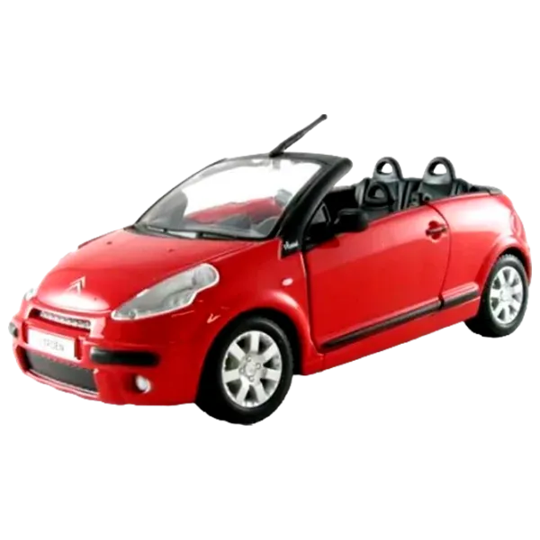 Mașină Bburago Citroen C3 pluriel convertible 18-21002 Black Red photo 1