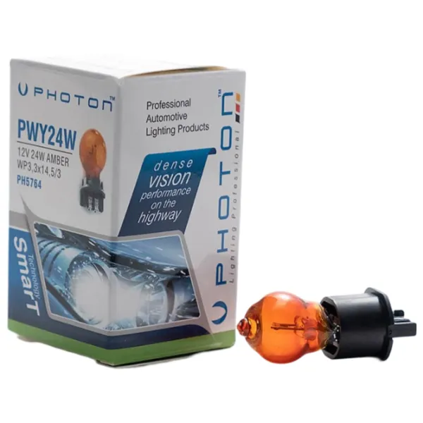 Lampă auto Photon PH5764 Halogen/ PWY24W/ WP3.3x14.5/ 3/ 24 W photo 1 Lampă auto Photon PH5764 Halogen/ PWY24W/ WP3.3x14.5/ 3/ 24 W photo 1