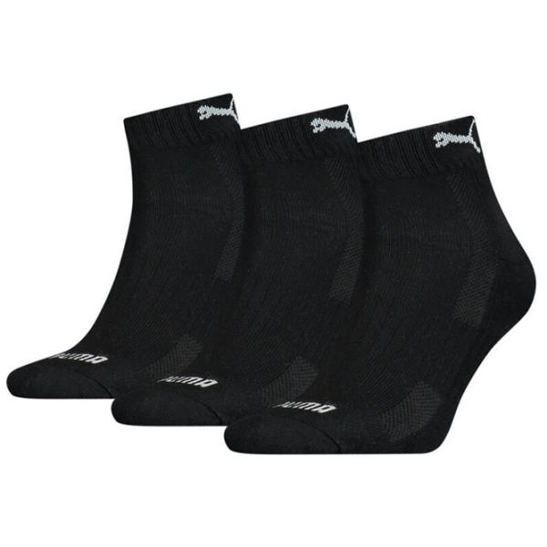 Ciorapi unisex Puma Cushioned Quarter 3P 35-38/ Black photo 1 Ciorapi unisex Puma Cushioned Quarter 3P 35-38/ Black photo 1