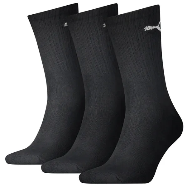 Ciorapi unisex Puma Crew Sock 3P 43-46/ Black photo 1 Ciorapi unisex Puma Crew Sock 3P 43-46/ Black photo 1