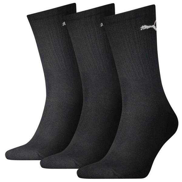 Ciorapi unisex Puma Crew Sock 3P 43-46/ Black photo 1 Ciorapi unisex Puma Crew Sock 3P 43-46/ Black photo 1