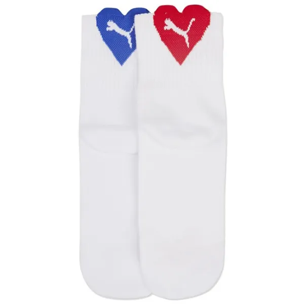 Ciorapi pentru femei Puma Heart Short Sock 2P 35-38/ White photo 1