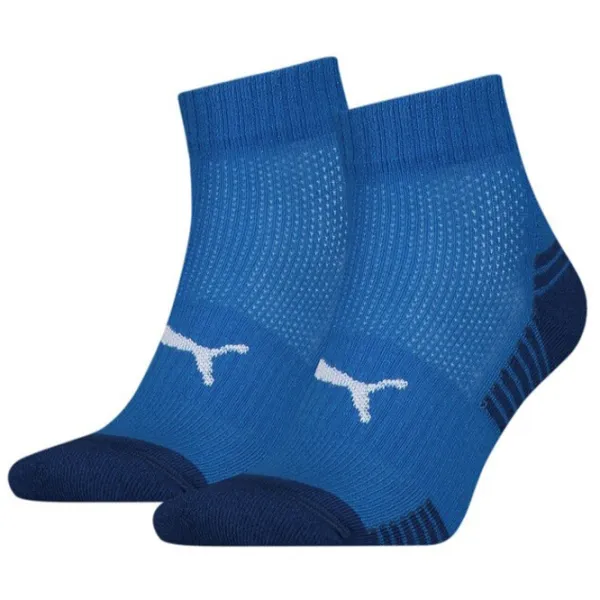 Ciorapi unisex Puma Sport Cushioned Quarter 2P 39 - 42/ Blue photo 1 Ciorapi unisex Puma Sport Cushioned Quarter 2P 39 - 42/ Blue photo 1