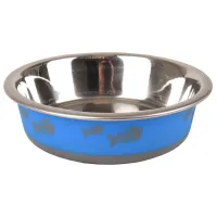 Миска для животных Flamingo FIsh Bone XS нерж. сталь
