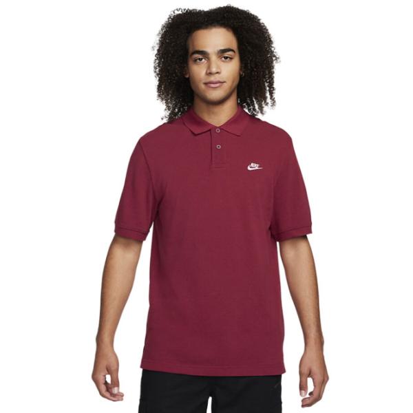 Tricou polo pentru bărbați Nike M Nk Club Ss Polo Pique Dark Red photo 1