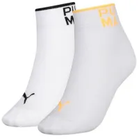 Ciorapi pentru femei Puma Placed Logo Short Sock 2P 35-38/ White