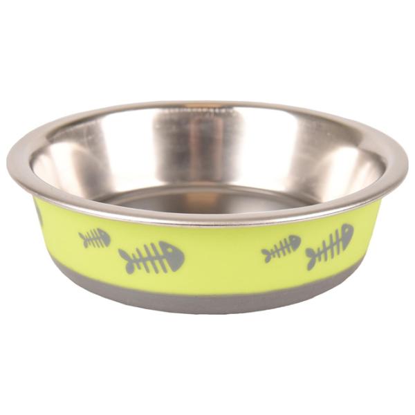 Bol pentru animale Flamingo FIsh Bone XS Inox photo 1 Bol pentru animale Flamingo FIsh Bone XS Inox photo 1