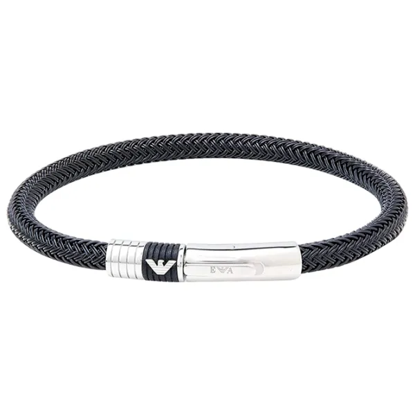 Brățară pentru bărbați EMPORIO ARMANI EGS1624001 Inox/ Black photo 1 Brățară pentru bărbați EMPORIO ARMANI EGS1624001 Inox/ Black photo 1